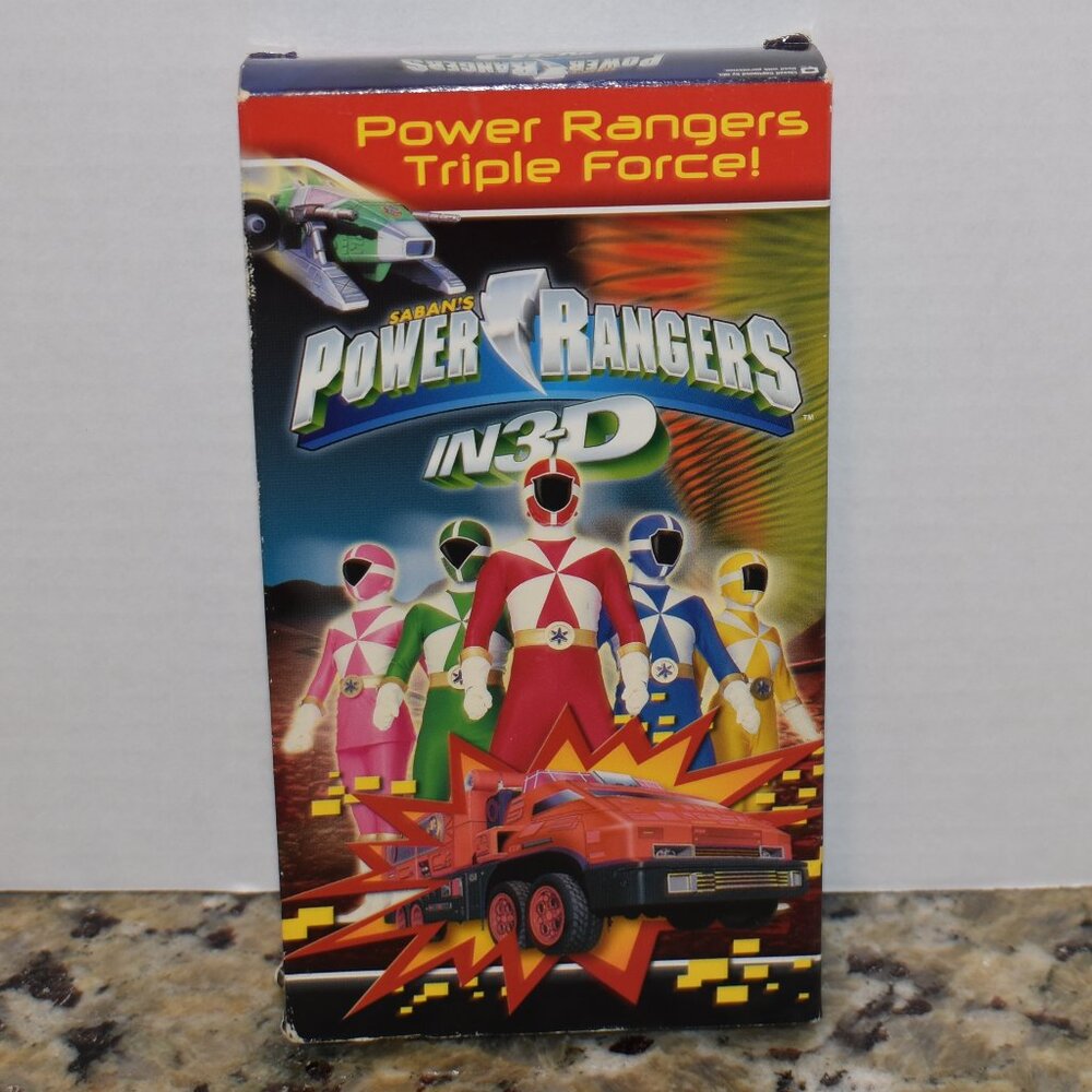 Saban's Power Rangers In 3-D: Power Rangers Triple Force! [VHS]